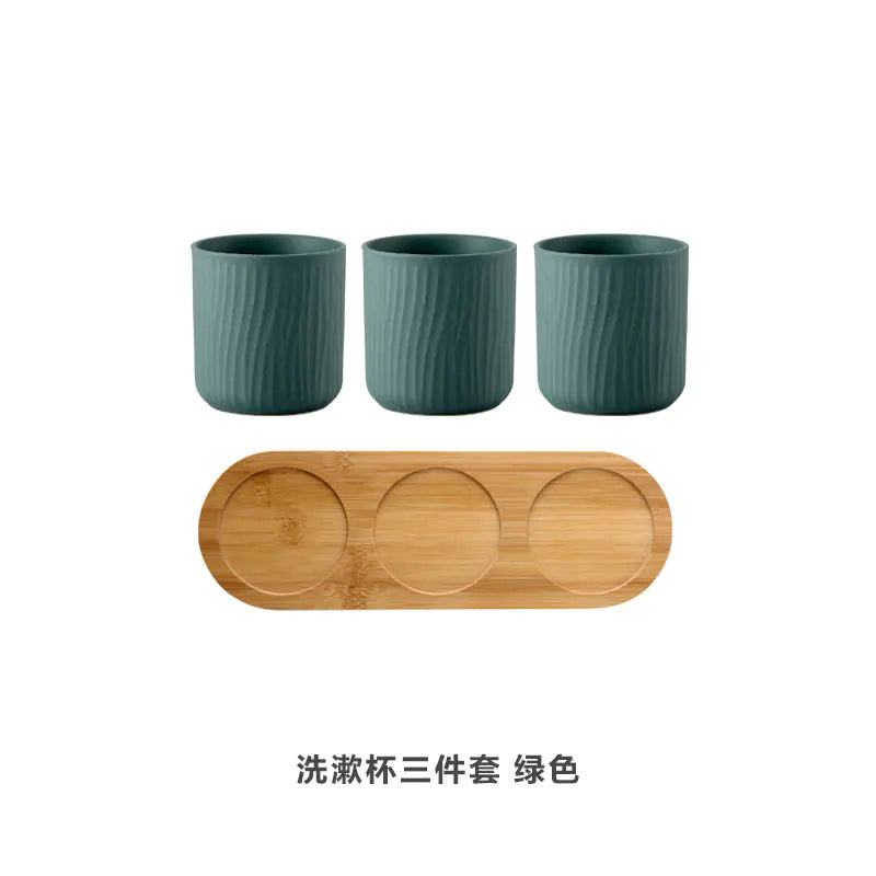 Ceramic Toothbrush Holder Set for Home and Hotels