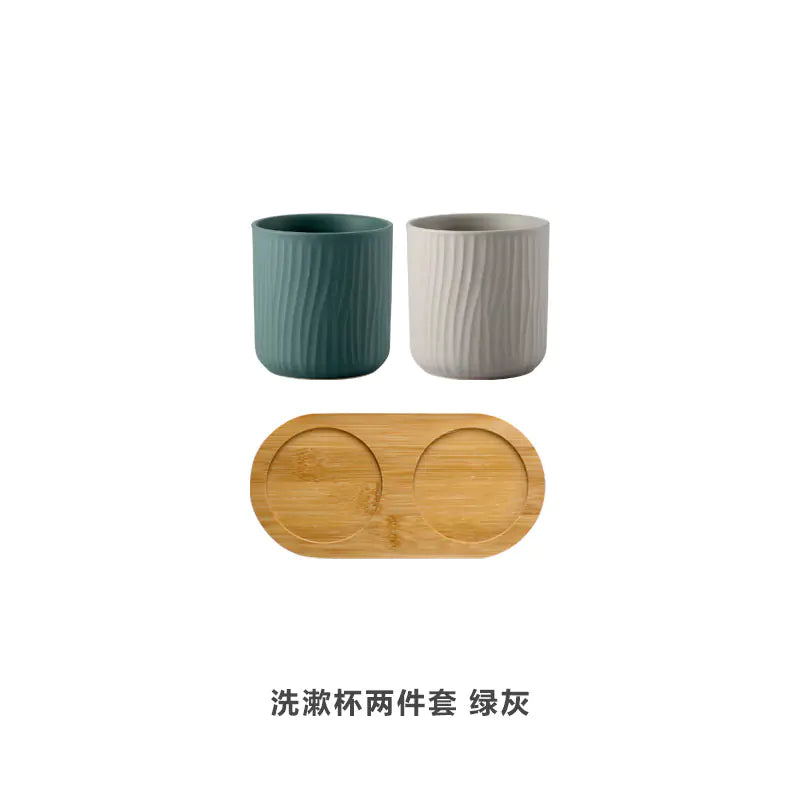 Ceramic Toothbrush Holder Set for Home and Hotels