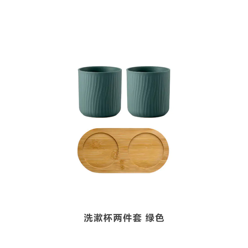 Ceramic Toothbrush Holder Set for Home and Hotels