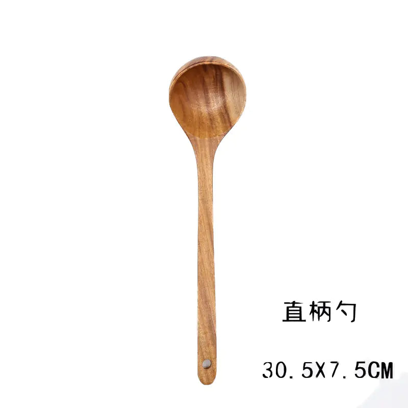 Japanese Non-Stick Wooden Spatula and Spoon Set